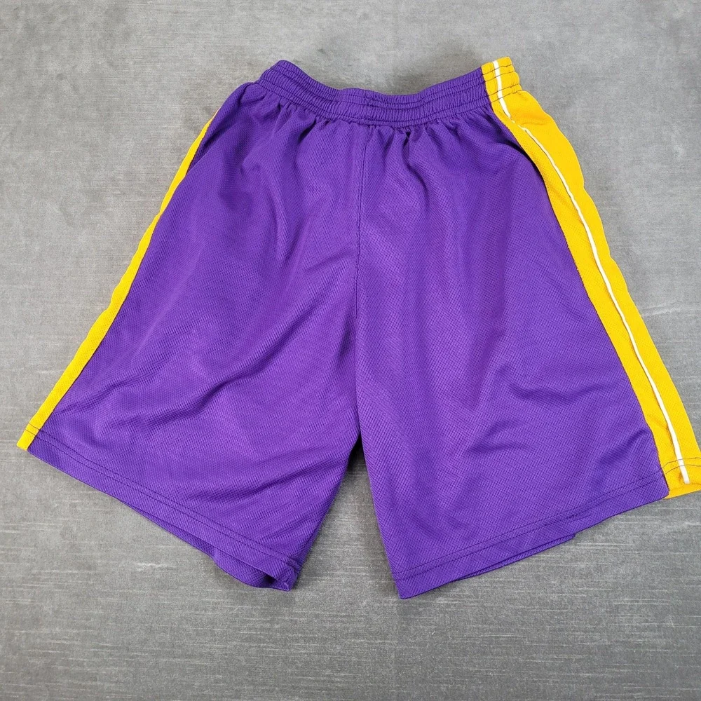 NBA Hardwood Classics Los Angeles Lakers‎ Mesh Basketball Shorts Boys Med Purple